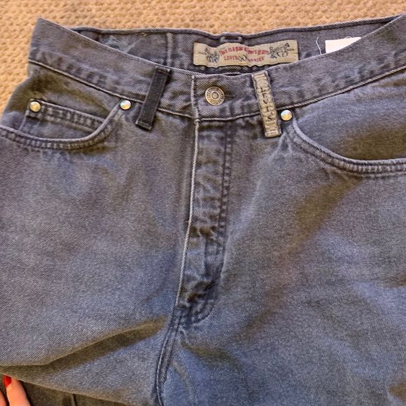 Levis 900 Series Silver Tab Mom Jeans size 27 x 31 USA Vintage Denim Gray - Picture 7 of 14